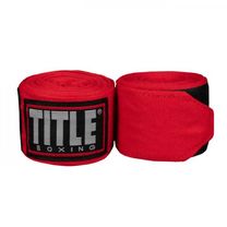 Бинти боксерські еластичні TITLE Boxing Fight Back Semi-Elastic (Title-FBHW-R, Червоний)