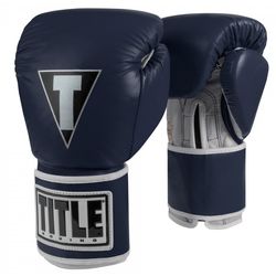 Боксерские перчатки TITLE Boxing Limited PRO STYLE Leather Training (Title-TVVTG-NA, Синий)