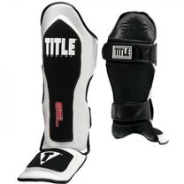 Защита голени (Щитки) TITLE GEL Elite Pro Shin and Instep Guards (GEPSIG-BK-WH, Черный/Белый)
