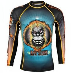 Рашгард с длинным рукавом Meerkatsu Gentle Ape Orangutan (Meerkatsu-GentleRG, серый)