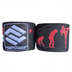 Бинты боксерские эластичные Firepower FPHW7 Fighter Black 4м
