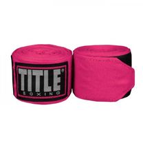 Бинти боксерські еластичні TITLE Boxing Fight Back Semi-Elastic (Title-FBHW-PK, Рожевий)