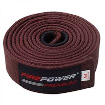 Пояс для Бразильського Джиу-Джитсу FirePower Premium (fp-premium-bjj-belt-bn, Коричневий)