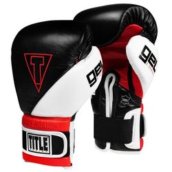 Боксерские перчатки TITLE GEL E-Series Training/Sparring Gloves (Title-ESSTG-BK, Черный/Белый)