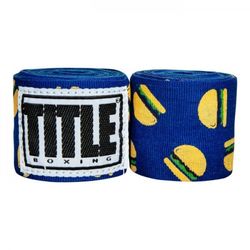 Бинты боксерские эластичные TITLE Boxing Mexican (Title-SMHWP-XL-HB,  Синие)