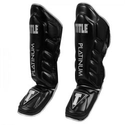 Захист гомілки (Щитки) TITLE Platinum Prevail Gel Shin and Instep Guards 2.0 (PPGSIG2-BK-SV, Чорний)