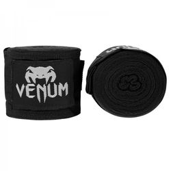 Бинты боксерские эластичные VENUM Original Kontact 4м (EU-VENUM-0429-Black, черные)