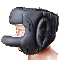 Боксерский шлем с бампером FirePower (FPHGA7-BK-ED, Черный)
