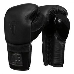 Боксерские перчатки TITLE BLACK Lace Sparring 2.0 (Title-BKSG2, Черный)