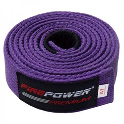 Пояс для Бразильского Джиу-Джитсу FirePower Premium (fp-premium-bjj-belt-pl, Фиолетовый)