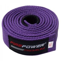 Пояс для Бразильського Джиу-Джитсу FirePower Premium (fp-premium-bjj-belt-pl, Фіолетовий)