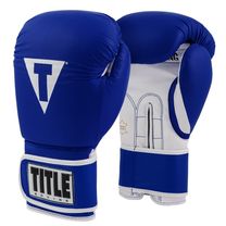 Боксерські рукавички TITLE Boxing Limited PRO STYLE Leather Training 3.0 (Title-TVVTG3-BL-WH, Синій)
