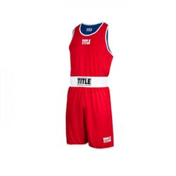 Форма для боксу TITLE Reversible Aerovent Elite Amateur Boxing Set Двостороння (title-RTABS, Синій)
