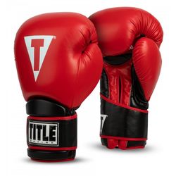 Боксерские перчатки TITLE Oversize Safe-T Contact Gloves (Title-OSCGE-24-RD-BK, Красный)