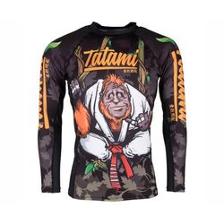 Рашгард с длинным рукавом Tatami Fightwear Hang Loose Orangutang (orangutang-rash-guarg, черный)