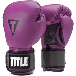 Боксерские перчатки TITLE Aerovent Action Fitness TBAFG2 фиолетовые