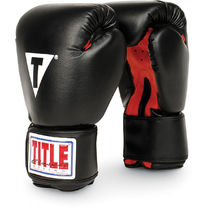 Боксерские перчатки TITLE Classic Boxing Gloves (CABG, черно-красные)