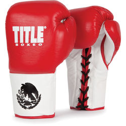 Боксерские перчатки TITLE Boxeo Authentic Pro Fight BAPFG красные