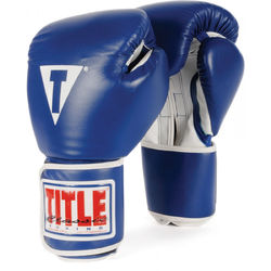 Перчатки для бокса TITLE Classic Pro Style Training синие