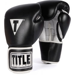 Боксерские перчатки TITLE Pro Style Leather Training (TVVTG-BK, Черный)