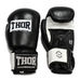 Боксерські рукавиці THOR SPARRING із натуральної шкіри (558Leather-BLK-WH, Чорно-білий)