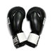 Боксерские перчатки THOR SPARRING из натуральной кожи (558Leather-BLK-WH, Черно-белый)