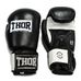 Боксерские перчатки THOR SPARRING из кожзама (558PU-BLK-WH, Черно-белый)