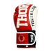 Боксерские перчатки THOR SHARK из натуральной кожи (8019-02Leather-RED, Красный)