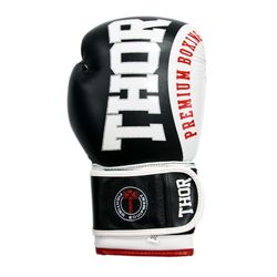 Перчатки для бокса THOR SHARK из натуральной кожи (8019-03Leather-BLK, Черный)