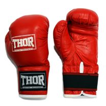Боксерські рукавиці THOR JUNIOR із натуральної шкіри (513Leather-RED, Червоний)