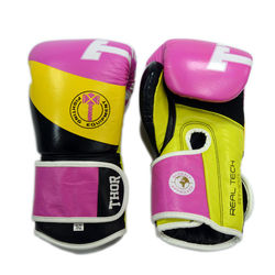 Боксерські рукавиці THOR KING POWER із натуральної шкіри (8003-01Leather-PINK, Рожевий)