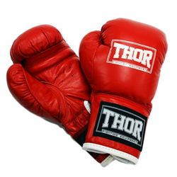 Перчатки для бокса THOR JUNIOR из кожзама (513PU-RED, Красный)