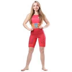 Тріко борцівське Berserk Sport WRESTLER WOMENS APPROVED UWW red (S7802R, Червоний)