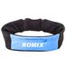 Спортивный пояс-сумка SandM с тремя карманами на молнии ROMIX (RH26-SandM BL, синий)