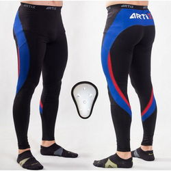 Компресійні штани з ракушкою ARTIX Fit Blue-Red