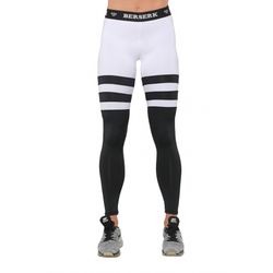 Леггинсы спортивные Berserk Sport INTENSITY black/white (L7117BW, Белый)