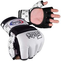 Рукавички для ММА Fairtex (FGV17, Біло-чорний)