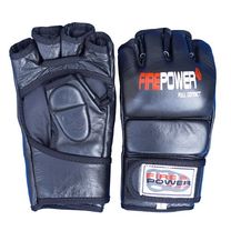 Перчатки ММА FirePower (FPMG1-BK, Черные)
