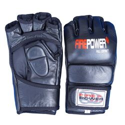 Перчатки ММА FirePower (FPMG1, черные)