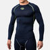 Компрессионная футболка Peresvit Air Motion Compression Long Sleeve T-Shirt Navy Flu Yellow