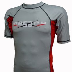 Рашгард Masaru Short Sleeve Rash Guard Grey/red