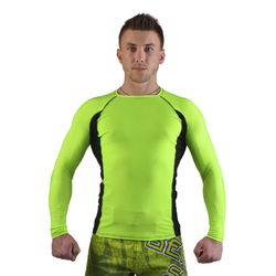 Рашгард для MMA LONG SLEEVE HYPER NEON green Berserk Sport