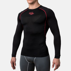 Компрессионная футболка Peresvit Air Motion Compression Long Sleeve T-Shirt Black Red