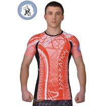 Рашгард Berserk Sport Pankration 3D APPROVED WPC red (RS8172R, Красно-Черный)