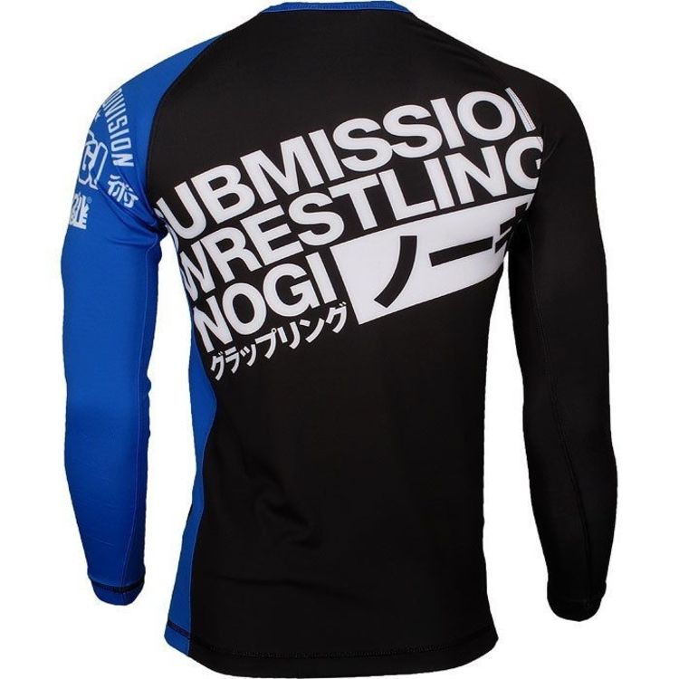 Рашгард Scramble BJJ Ranked Rash Guard Черносиняя купить в магазине Forbox