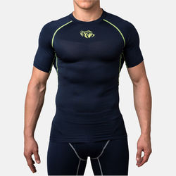 Компресійна футболка Peresvit Air Motion Compression Short Sleeve T-Shirt Navy Flu Yellow