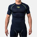 Компресійна футболка Peresvit Air Motion Compression Short Sleeve T-Shirt Navy Flu Yellow
