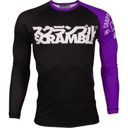 Рашгард Scramble BJJ Ranked Rash Guard Чорно-фіолетовий