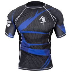 Рашгард Hayabusa Metaru 47 Rash Guard Shortsleeve Blue