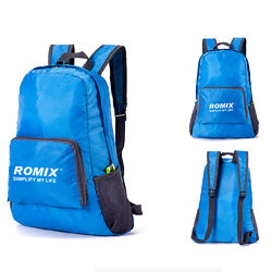 Складной портативный рюкзак для путешествий ROMIX (RH27BL, синий)